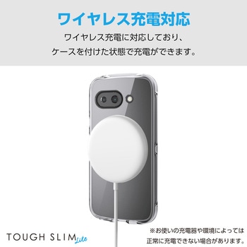 Google Pixel 9a ケース ハイブリッド 衝撃吸収 軽量 薄型 カメラレンズ保護設計 ワイヤレス充電可 エレコム