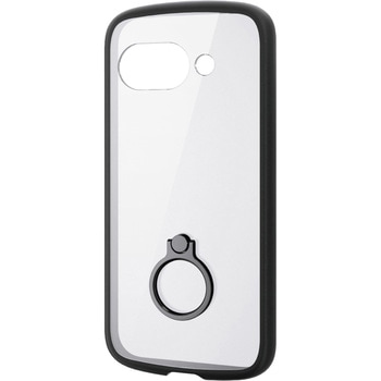 Google Pixel 9a ケース ハイブリッド 衝撃吸収 軽量 薄型 カメラレンズ保護設計 リング付 エレコム