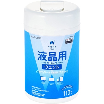 液晶クリーナー ウェットティッシュ ノンアルコール ボトル 帯電防止 エレコム