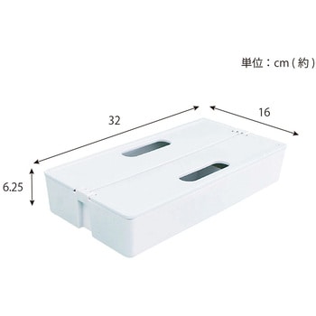 かるコン 収納ケース ホワイト M 日東