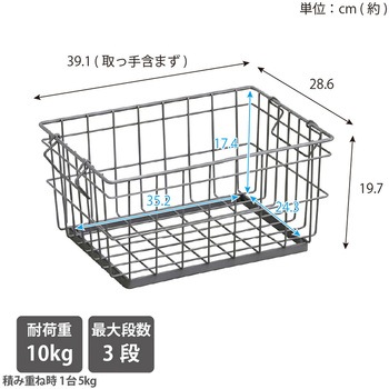 ワイヤーバスケット 15L 日東