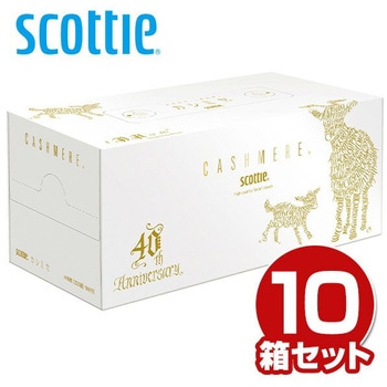 スコッティ カシミヤ ティッシュペーパー 40周年記念デザイン 日本製 日本製紙クレシア