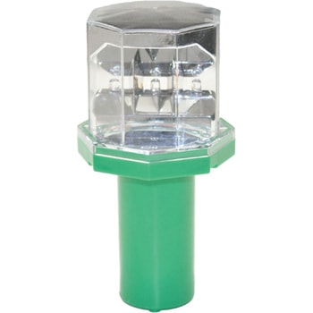 工事灯 セーフライト(ソーラー式LED赤/緑) KMネクスト