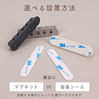 sofumo マグネットケーブルクリップ  シリコン ケーブル収納 MOTTERU
