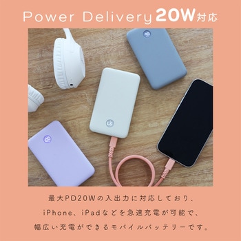 モバイルバッテリー 10000mAh  残量表示ディスプレイ PD20W入出力 PSE適合製品 MOTTERU