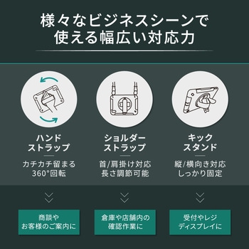 iPad 10.9インチ(第10世代)対応ハンドストラップ/キックスタンド付き 肩掛け対応 耐衝撃iPadケース OWLTECH(オウルテック)