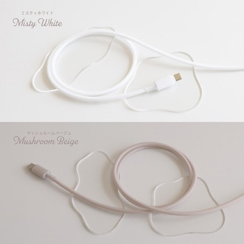 シースルー素材採用 耐屈曲5万回 PD60W充電/データ転送USB Type-C to USB Type-C シリコンケーブル Mignonne(ミニョン) OWLTECH(オウルテック)