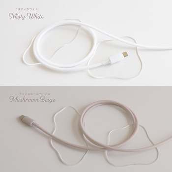 シースルー素材採用 耐屈曲5万回 PD60W充電/データ転送USB Type-C to USB Type-C シリコンケーブル Mignonne(ミニョン) OWLTECH(オウルテック)