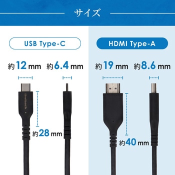 Type-Cスマホを大画面で観る ミラーリング&マルチディスプレイ対応4K/60Hz対応 USB Type-C to HDMI Type-Aケーブル OWLTECH(オウルテック)