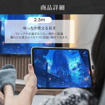 Type-Cスマホを大画面で観る ミラーリング&マルチディスプレイ対応4K/60Hz対応 USB Type-C to HDMI Type-Aケーブル OWLTECH(オウルテック)