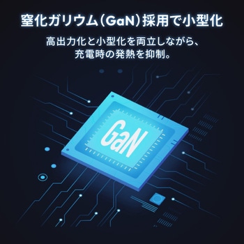 超速充電 最大PD100W出力 GaN採用USB Type-C×2 USB Type-A×1 AC充電器 OWLTECH(オウルテック)