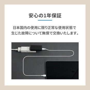 薄さ14mm 最大PD65W出力GaN採用 USB Type-C×2 AC充電器 OWLTECH(オウルテック)