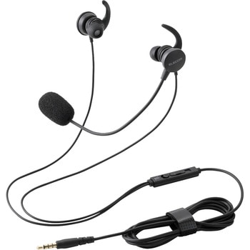 ヘッドセット 有線 3.5mm 接続 カナル型 マイク付き 高音質 音量調整 ミュート機能 エレコム