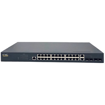24ポート 10/100/1000Mbps および 4ポートSFP 管理機能付スイッチ FXC