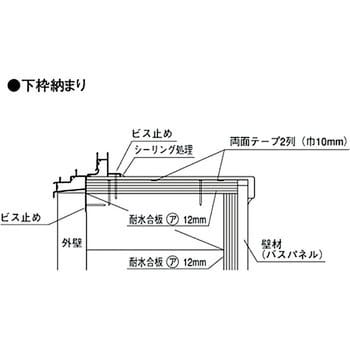 浴室用窓枠材 マルチユース窓枠カバー