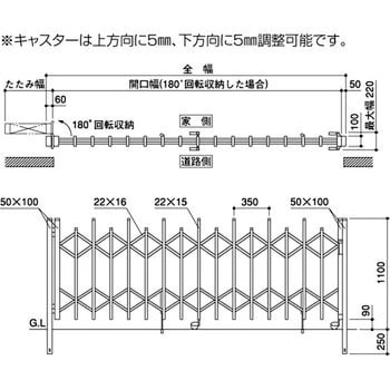 ニュータイニー4H型片開き 四国化成 門扉・門柱 【通販モノタロウ】