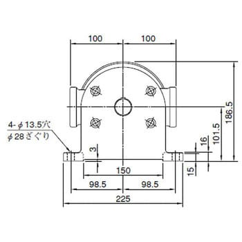 150T-116-L-RR-40 150形単段ポンプ 1個 油研工業 【通販モノタロウ】