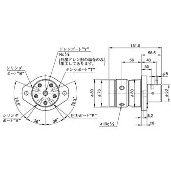 DRT-02-3D4-C-20 レバー式ロータリ形切替弁 油研工業 方向制御弁