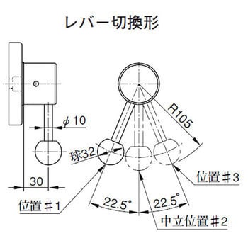 DRT-02-3D4-C-20 レバー式ロータリ形切替弁 油研工業 方向制御弁