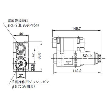 DSG-01-2B2-A100-70 DSG-01シリーズ電磁切替弁 1個 油研工業 【通販