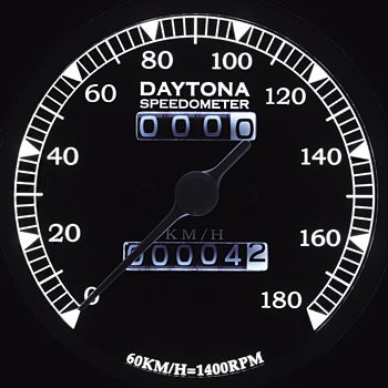 71770 Φ85機械式メーター(LED照明)スピードメーター 1個 DAYTONA
