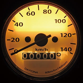 DAYTONA ビンテージ 機械式スピードメーター デイトナ(Daytona) 機械式 スピードメーター ステンレスボディ