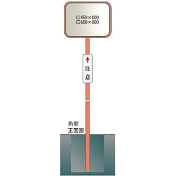 1mac6080s アクリルカーブミラー 角型一面 ナック ケイ エス 鏡面 600 800 Mm 1mac6080s 1式 通販モノタロウ