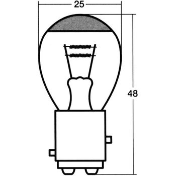 ダブル球S25/BAY15d 12V(ブリスターパック) STANLEY(スタンレー電気)