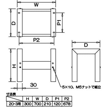 NK6D 消火器格納箱NA3用脚 モリタ宮田 ボックス型 - 【通販モノタロウ】