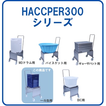 HACCPER300 ステンレス一斗缶用 液もれ防止トレー付 ハンドル付 エム・あい