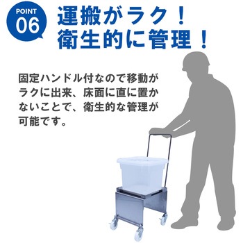 HACCPER 300 BIC用 液もれ防止トレー付 ハンドル付 ステンレス エム・あい