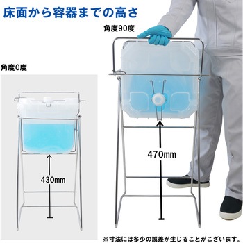 ステンレス製缶スタンド バッグインコンテナー用 エム・あい