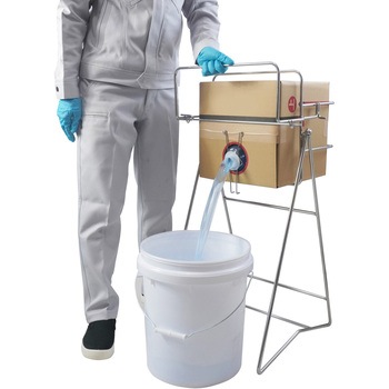 ステンレス製缶スタンド 浅型段ボール用 エム・あい