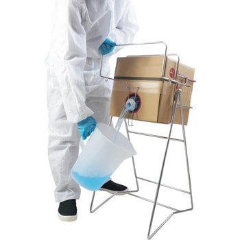 ステンレス製缶スタンド 浅型段ボール用 エム・あい