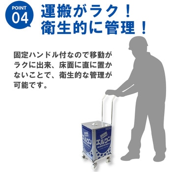 HSMC 一斗缶台車 1缶用 SUSハンドル付 エム・あい