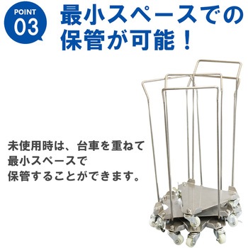 SUS304ハンドル付三角台車 エム・あい