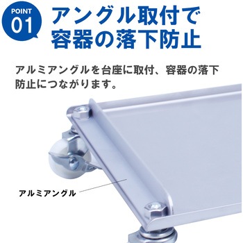 ごくかるキャリー 平型S2 ストッパー2方付 ステンレス304 エム・あい