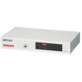 Lsw4 Gt 8ns Wh Giga Compatible 8 Port Switching Hub Power Supply Built In Model Buffalo Monotaro