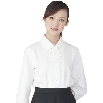 スナップリボン付き 長袖ブラウス フォーク(Nuovo)