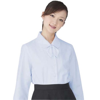 リボン付き 長袖ブラウス フォーク(Nuovo)