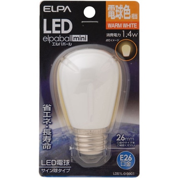 LED電球サイン球 E26 ELPA