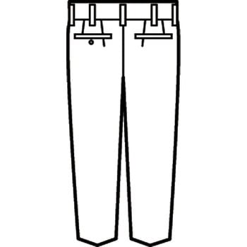 1572 CRESTA21 エコツータックスラックス(秋冬用) ジーベック
