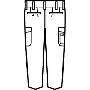 1573 CRESTA21 エコツータックラットズボン(秋冬用) ジーベック