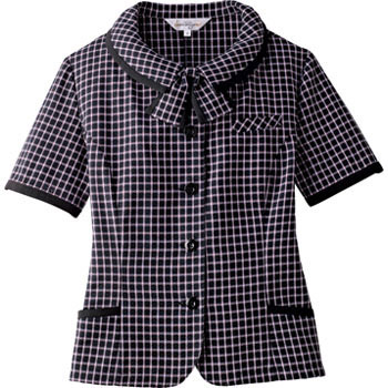 ciscodesu1様　カバーのみ 26255 ガーデンチェック オーバーブラウス(リボン付き) 1着 en