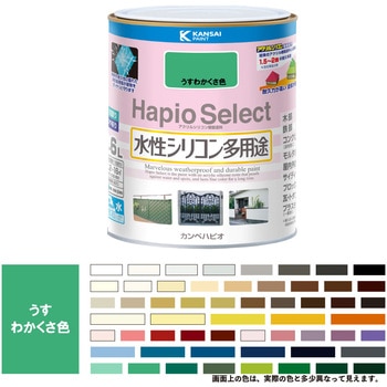 ハピオセレクト 水性シリコン多用途(つやあり) カンペハピオ