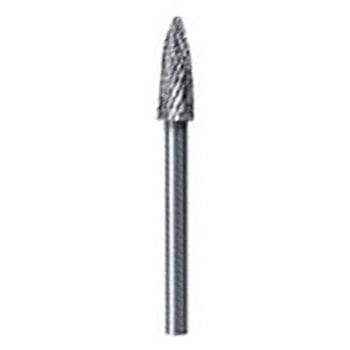 超硬バー (シャンク径3mm) (ポイント型)オール超硬(Sカット) - スーパーツール