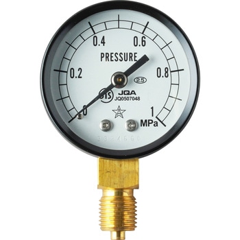 S-11-1MP 小型圧力計(A形立型・Φ50) 1個 右下精器製造 【通販サイト