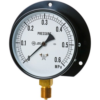 □高島 ステンレス圧力計(B枠立型・φ100)圧力レンジ0.0～25MPa G3/8