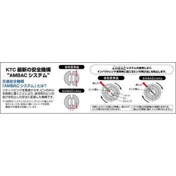インパクトレンチ用ソケット(ディープタイプ) (差込角9.5mm) KTC