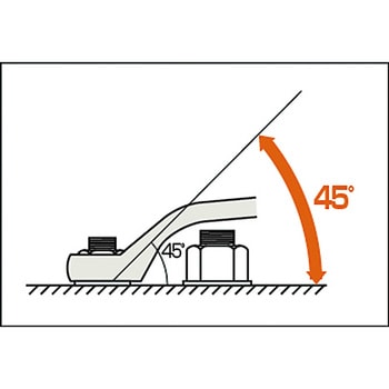 AMC1058 防爆両口45度メガネレンチ 1丁 Ampco 【通販サイトMonotaRO】